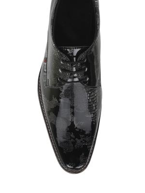 black leather casual shoes - 11046111 - Standard Image - 4