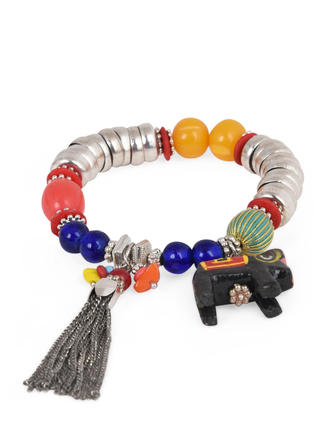elephant embellished beaded bracelet - 1105022 - Zoom Image - 2