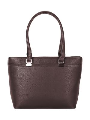 brown leatherette handbag - 11051993 - Standard Image - 2