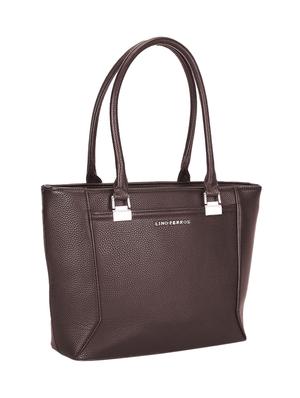 brown leatherette handbag - 11051993 - Standard Image - 5