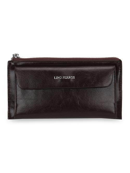 brown leatherette wallet - 11052043 - Standard Image - 1