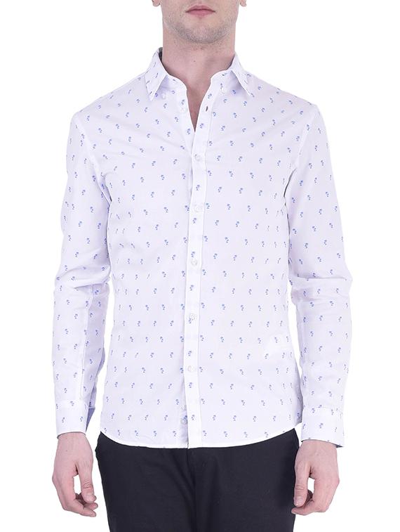 white cotton casual shirt - 11052989 - Zoom Image - 1