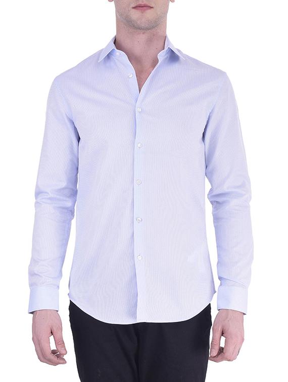blue cotton casual shirt - 11052992 - Zoom Image - 1