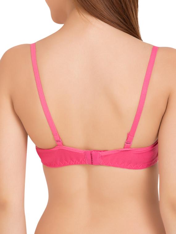 pink cotton blend bra - 11067438 - Zoom Image - 3