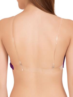 dark purple cotton blend bra - 11067480 - Standard Image - 3