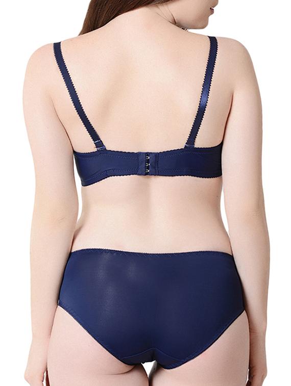 blue nylon bras and panty set - 11070247 - Zoom Image - 3