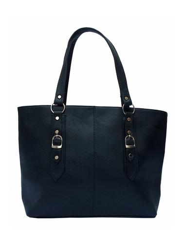 Black leatherette handbag - 11080705 - Very Small Image - 1