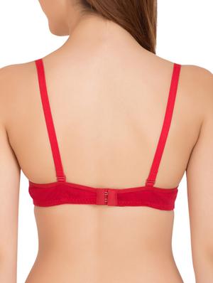red cotton bra - 11083489 - Standard Image - 4