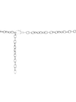 silver metal alloy necklace - 11090031 - Standard Image - 4