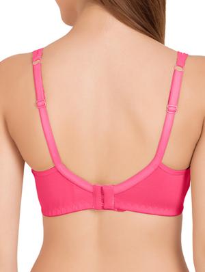 dark pink, beige cotton bra - 11090812 - Standard Image - 4