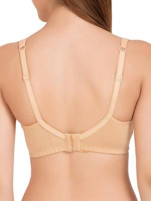 dark pink, beige cotton bra - 11090812 - Standard Image - 7
