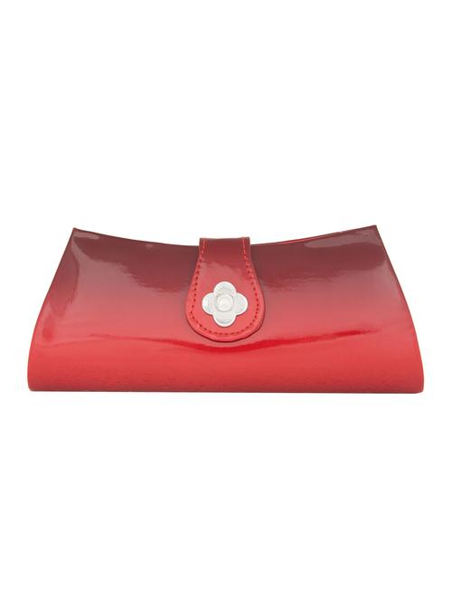 red leatherette clutch - 11100182 - Standard Image - 1