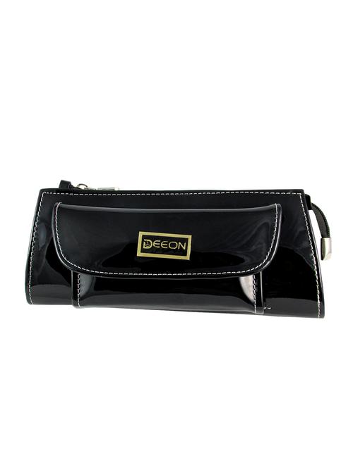 black leatherette clutch - 11100191 - Standard Image - 1