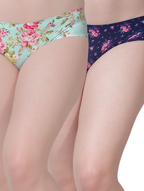 multi colored nylon bikini panty - 11113398 - Standard Image - 1