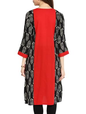 multicolor cotton a-line kurta - 11114593 - Standard Image - 3