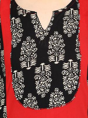 multicolor cotton a-line kurta - 11114593 - Standard Image - 4