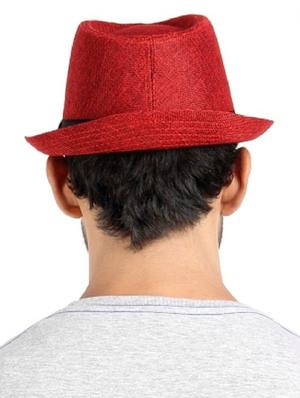 red cotton blend hat - 11118276 - Standard Image - 3