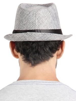 grey cotton blend hat - 11118280 - Standard Image - 3