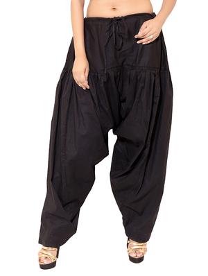 black cotton combo salwars - 11120000 - Standard Image - 5