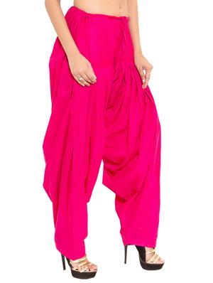 pink cotton patiyala salwar combos - 11120018 - Standard Image - 6
