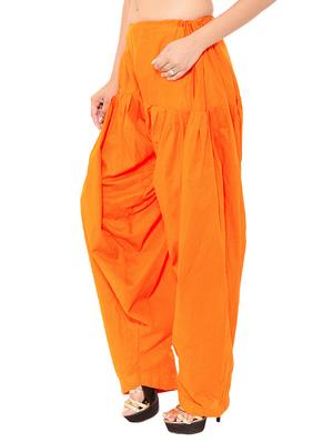 red cotton patiyala salwars - 11120023 - Standard Image - 3