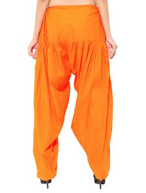 red cotton patiyala salwars - 11120023 - Standard Image - 4
