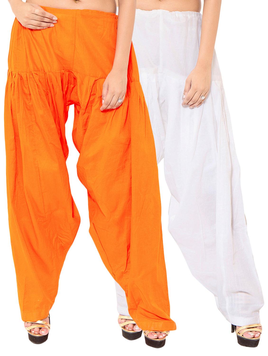 multi colored cotton combo salwars - 11120043 - Zoom Image - 1