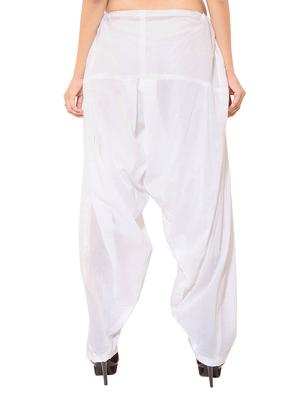 white rayon patiyala salwars - 11120107 - Standard Image - 7