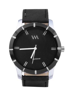 black leather wrist watch - 11123069 - Standard Image - 2