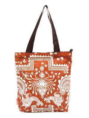 brown canvas tote - 11123935 - Standard Image - 2