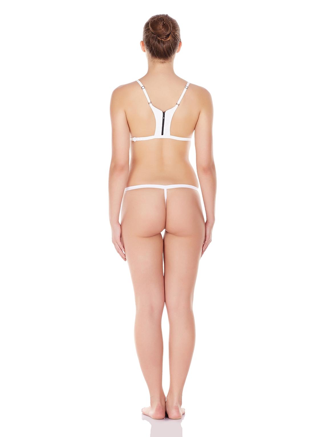 white nylon bras and panty set - 11128078 - Zoom Image - 3