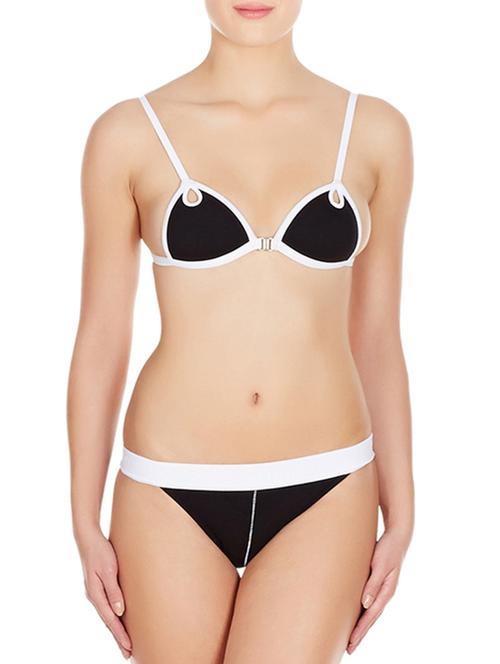 black cotton bras and panty set - 11128091 - Standard Image - 1