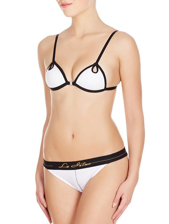 white cotton bras and panty set - 11128093 - Zoom Image - 2