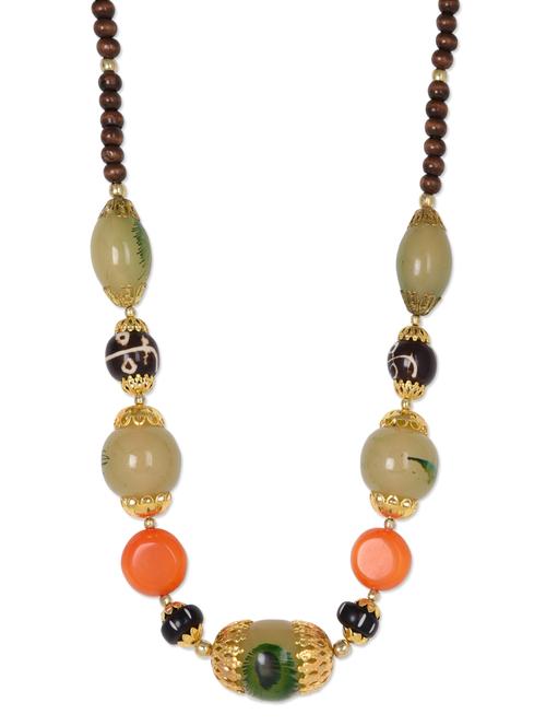 Printed beaded neckpiece - 1112982 - Very Small Image - 1