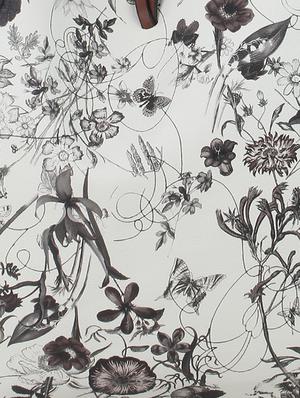 white cotton polyester blend printed tote - 11131159 - Standard Image - 4