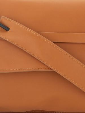 tan leatherette sling bag - 11131423 - Standard Image - 4