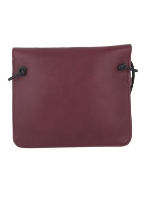 wine red leatherette sling bag - 11131424 - Standard Image - 2