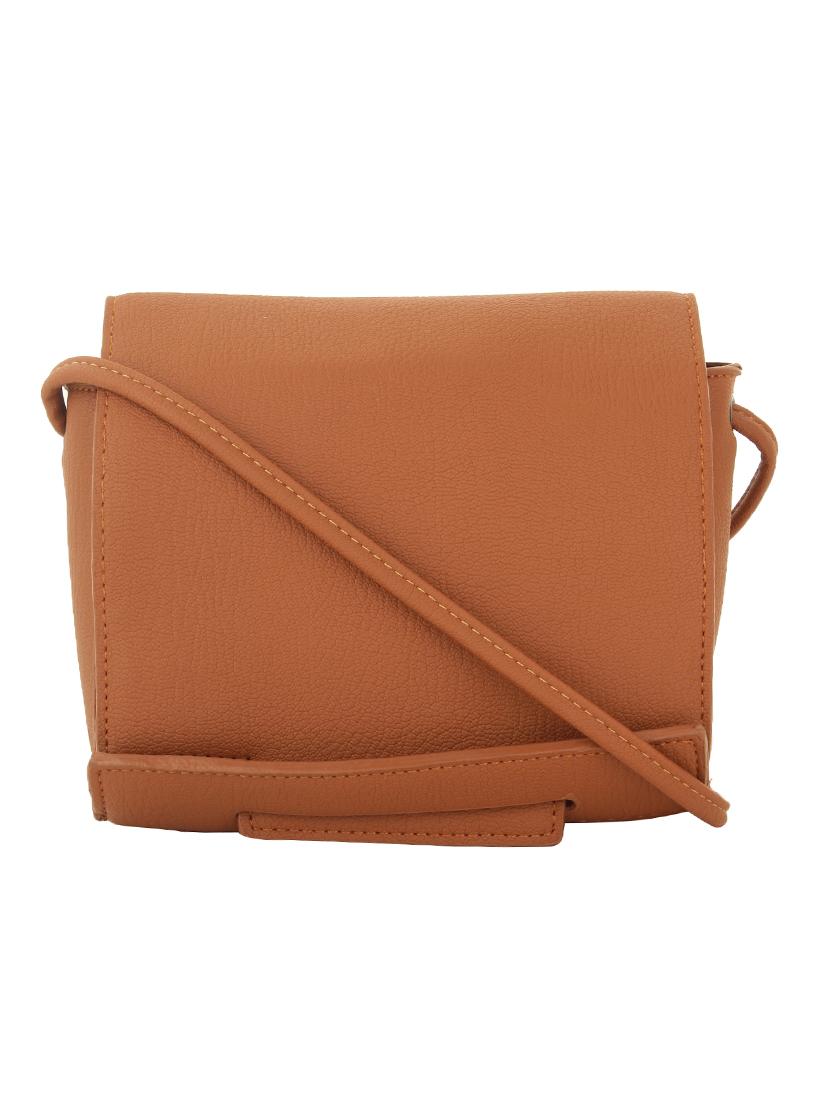 brown leatherette sling bag - 11131436 - Zoom Image - 1