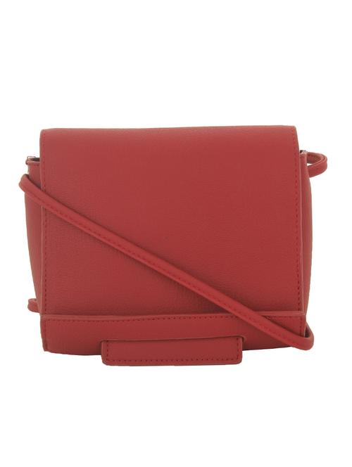 maroon leatherette sling bag - 11131437 -  Standard Image - 0