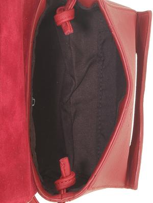 maroon leatherette sling bag - 11131437 - Standard Image - 3