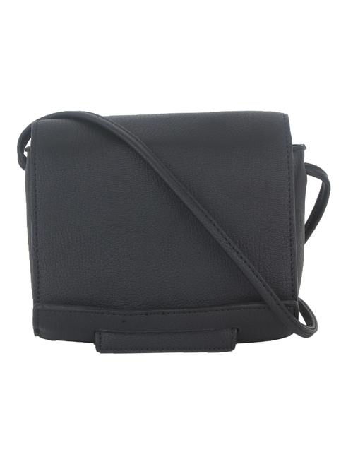 black leatherette regular sling bag - 11131438 -  Standard Image - 0