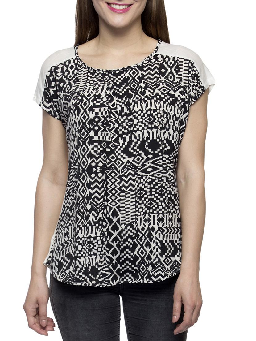 black polyester regular top - 11135055 - Zoom Image - 1