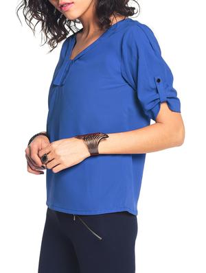 panel detail polyester top - 11145229 - Standard Image - 2