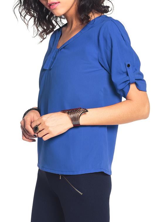 panel detail polyester top - 11145229 - Zoom Image - 2