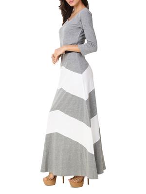 scoop neck belted maxi dress - 11149857 - Standard Image - 2