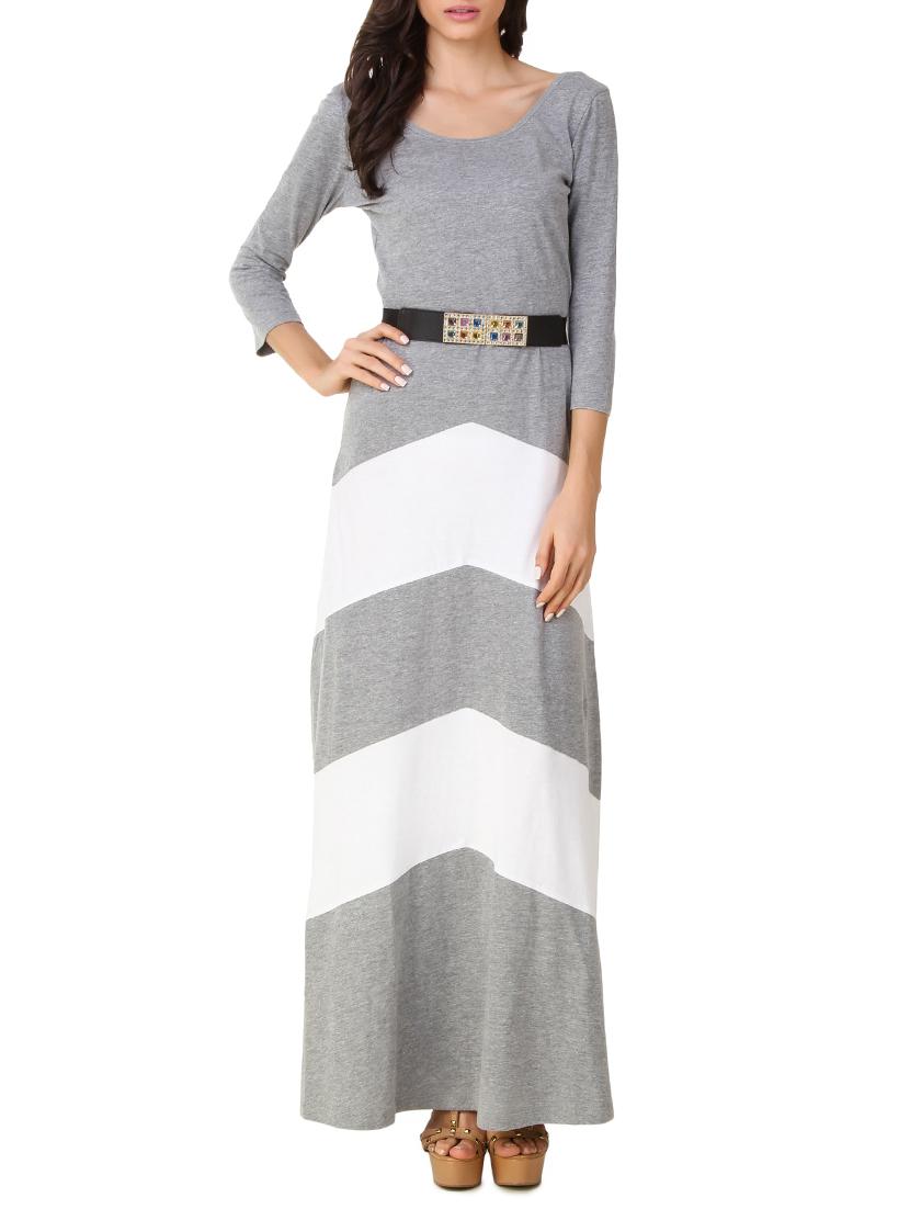 scoop neck belted maxi dress - 11149857 - Zoom Image - 1