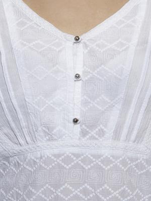 white cotton kurti - 11150682 - Standard Image - 4