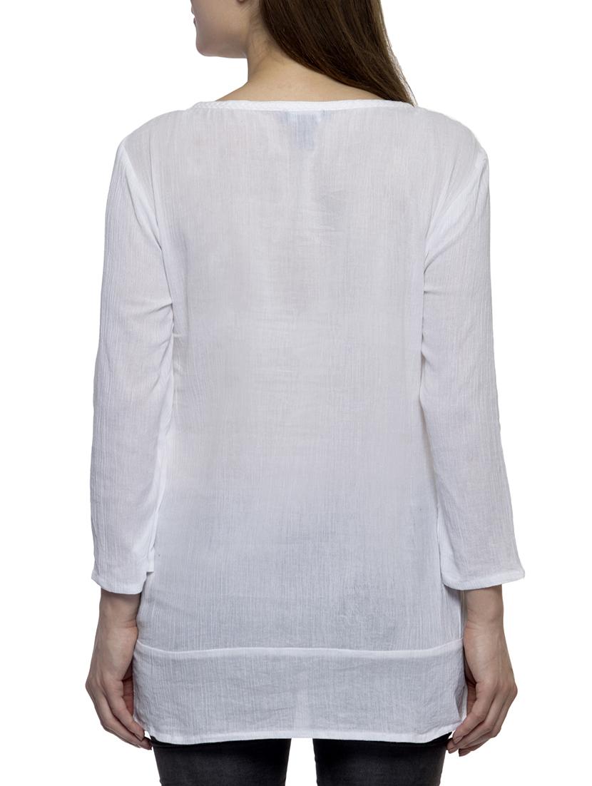 white cotton kurti - 11150682 - Zoom Image - 3