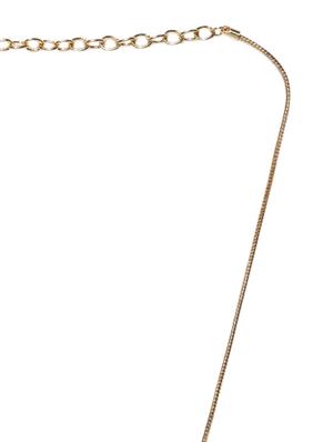 gold metal short necklace - 11150705 - Standard Image - 3