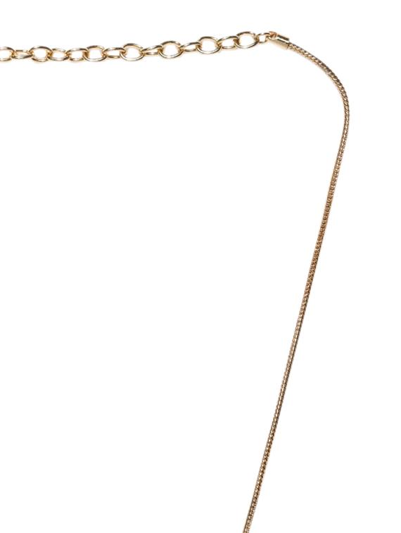 gold metal short necklace - 11150705 - Zoom Image - 3